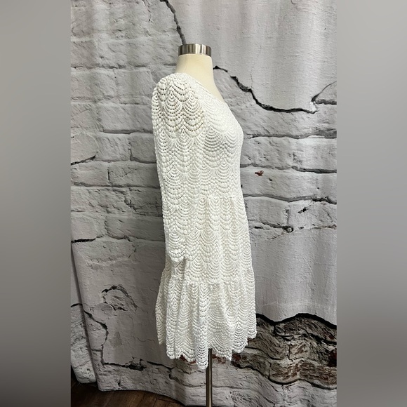 Lilly Pulitzer Resort White Geanna Scalloped Shell Lace Swing Dress - Picture 6 of 8